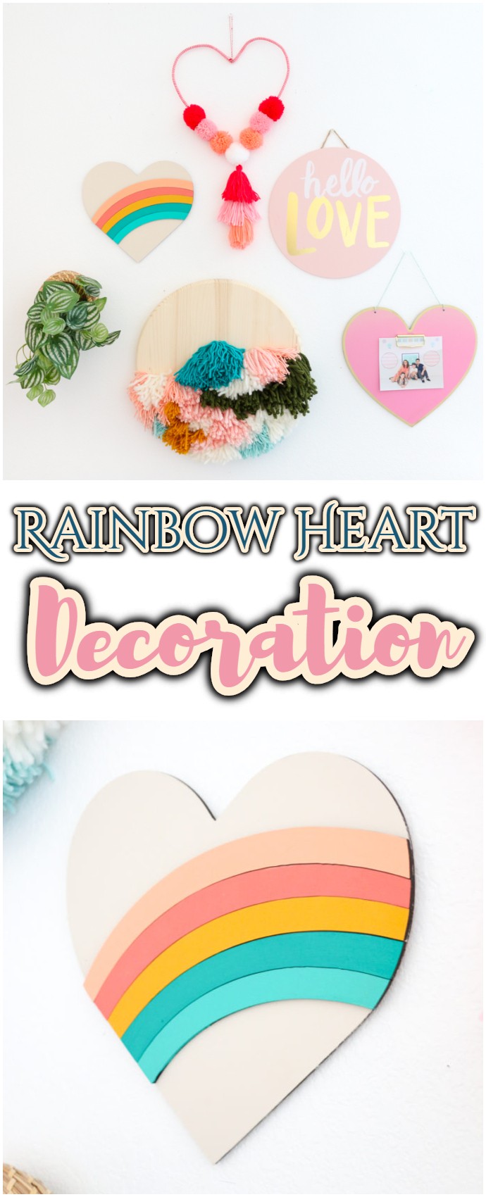 Diy Rainbow Heart Decoration With The Glowforge