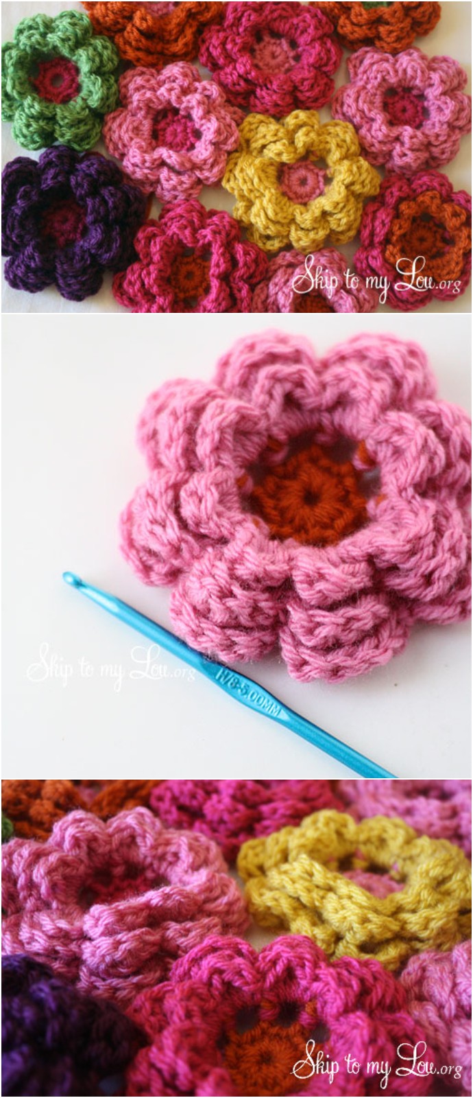Free Crochet Flowers Pattern