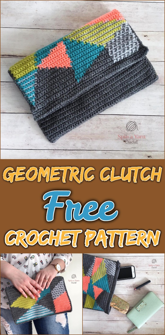 Geometric Clutch Free Crochet Pattern