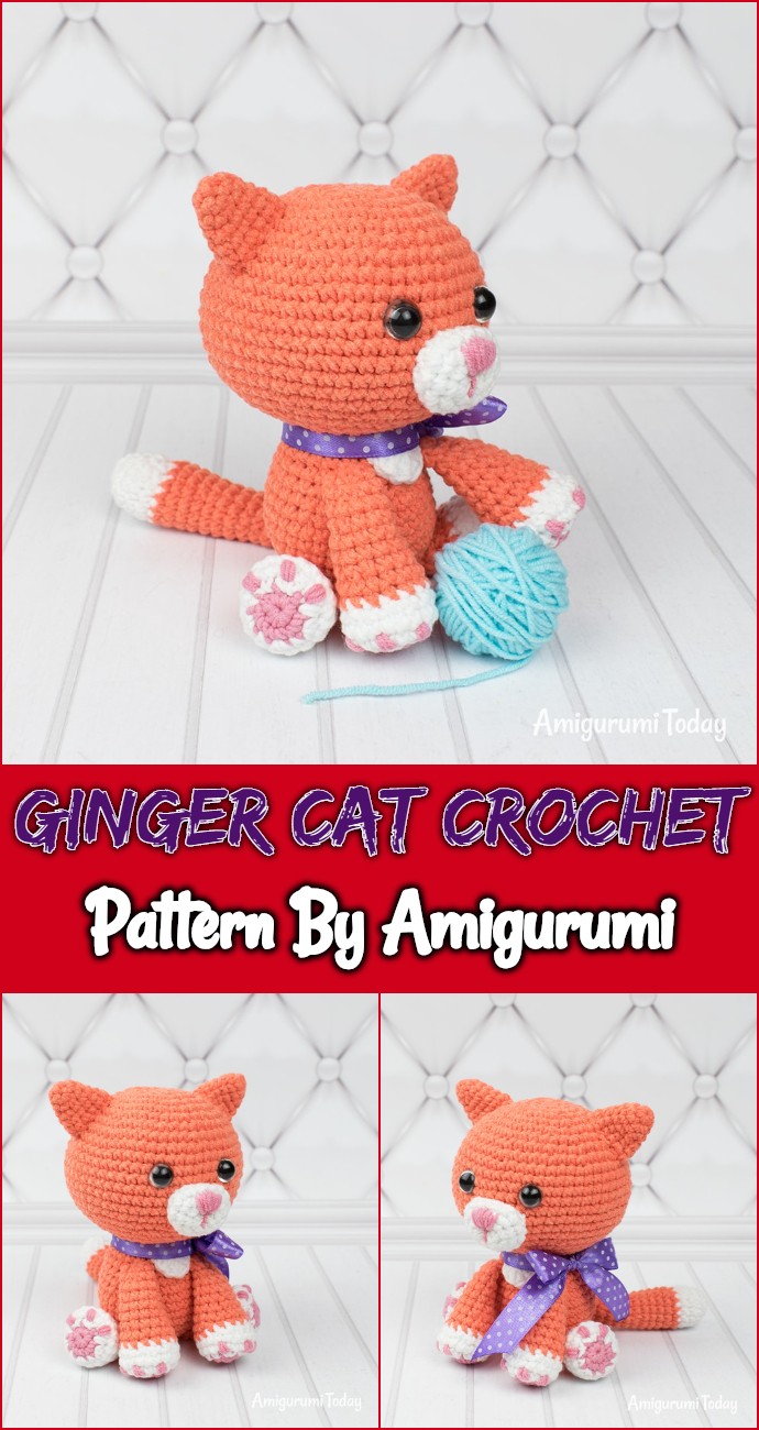 Ginger Cat Crochet Pattern By Amigurumi