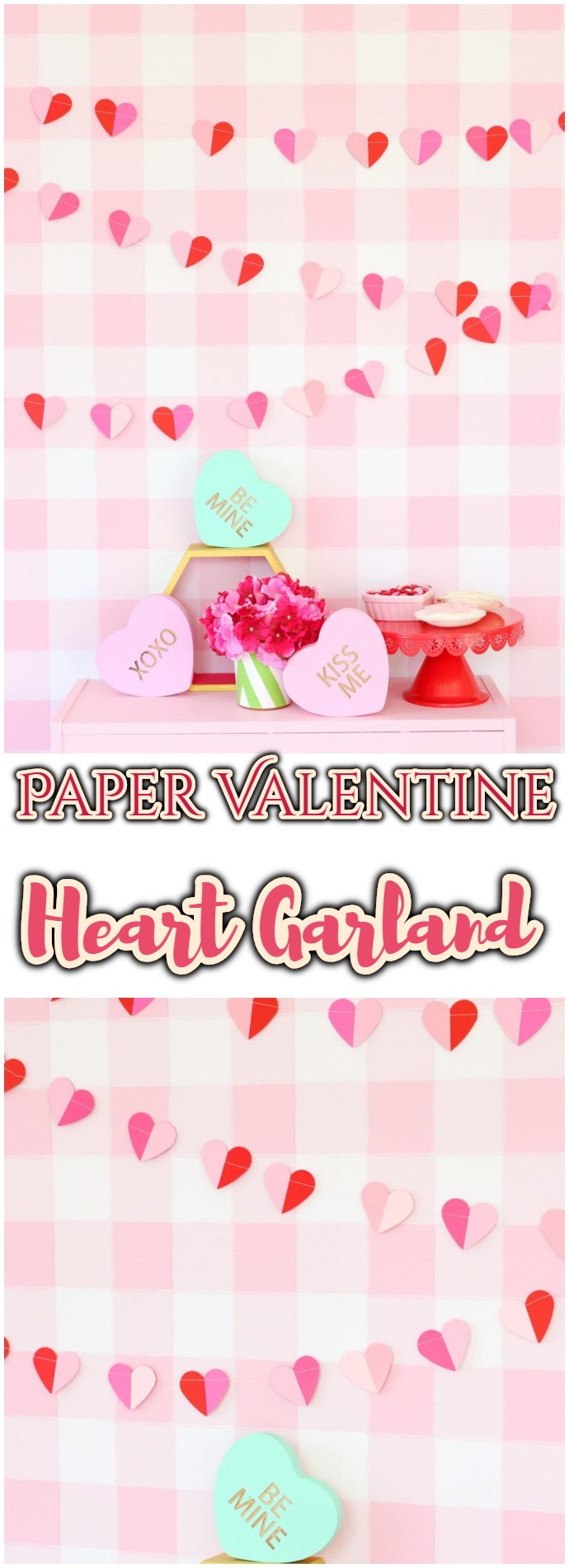 How To Make A Paper Valentine Heart Garland