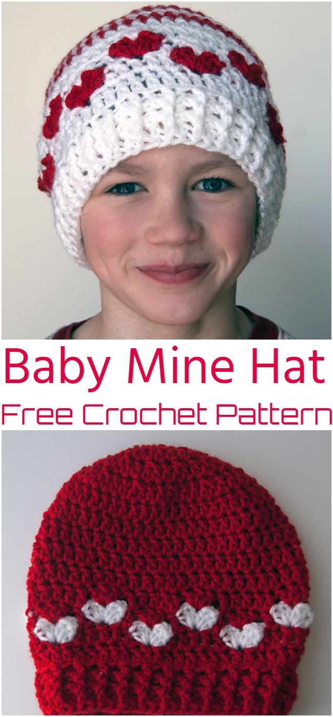 Crochet Baby Mine Hat Pattern