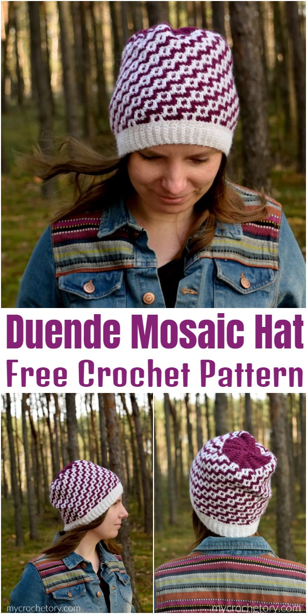 Duende Mosaic Crochet Hat Pattern
