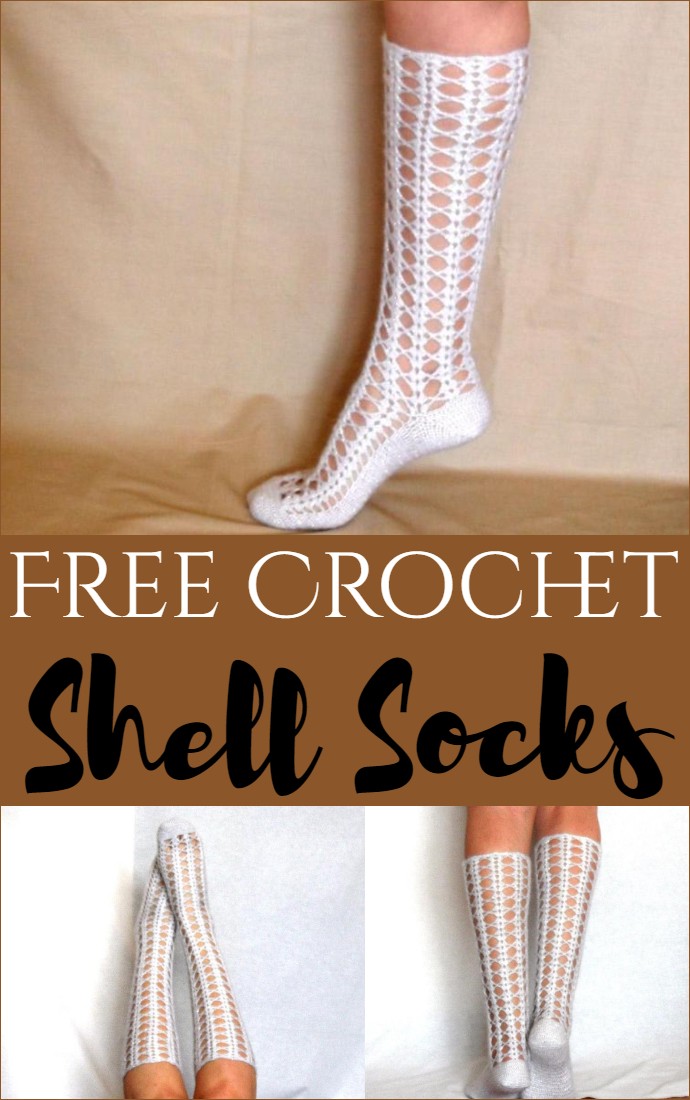 Free Crochet Shell Socks
