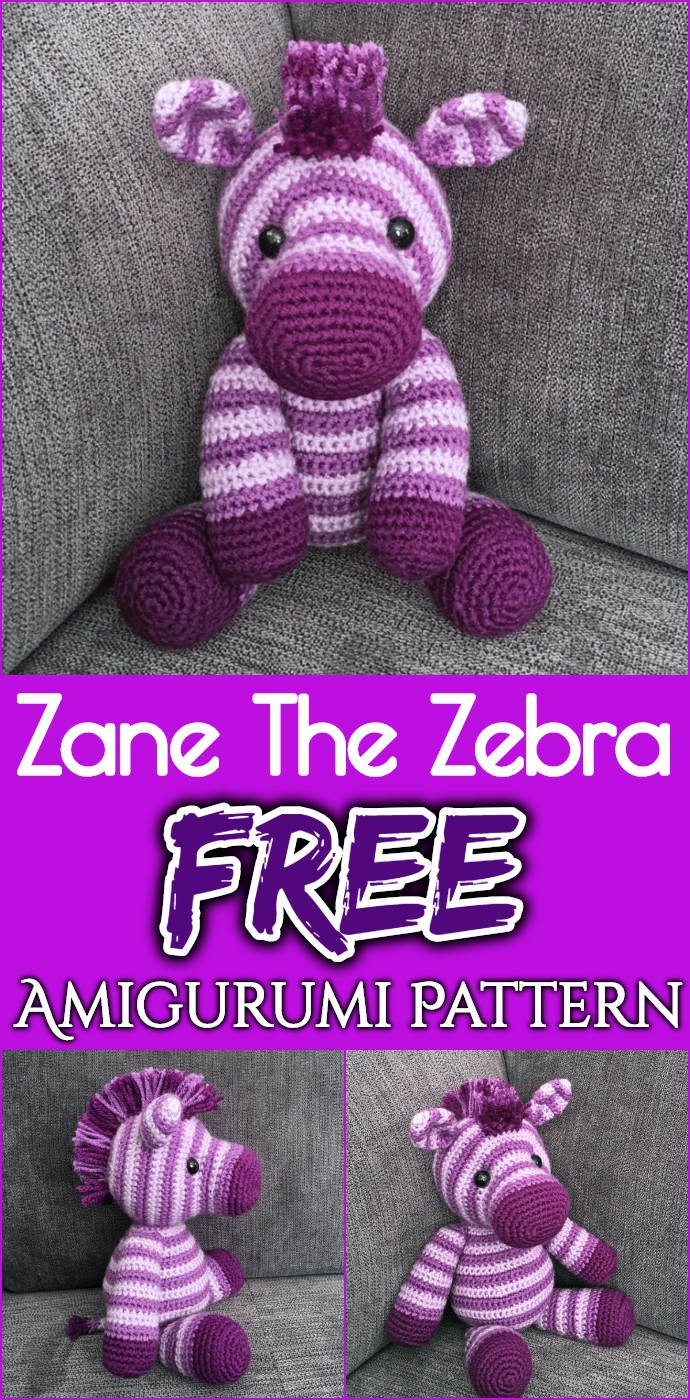 Zane The Zebra Free Amigurumi