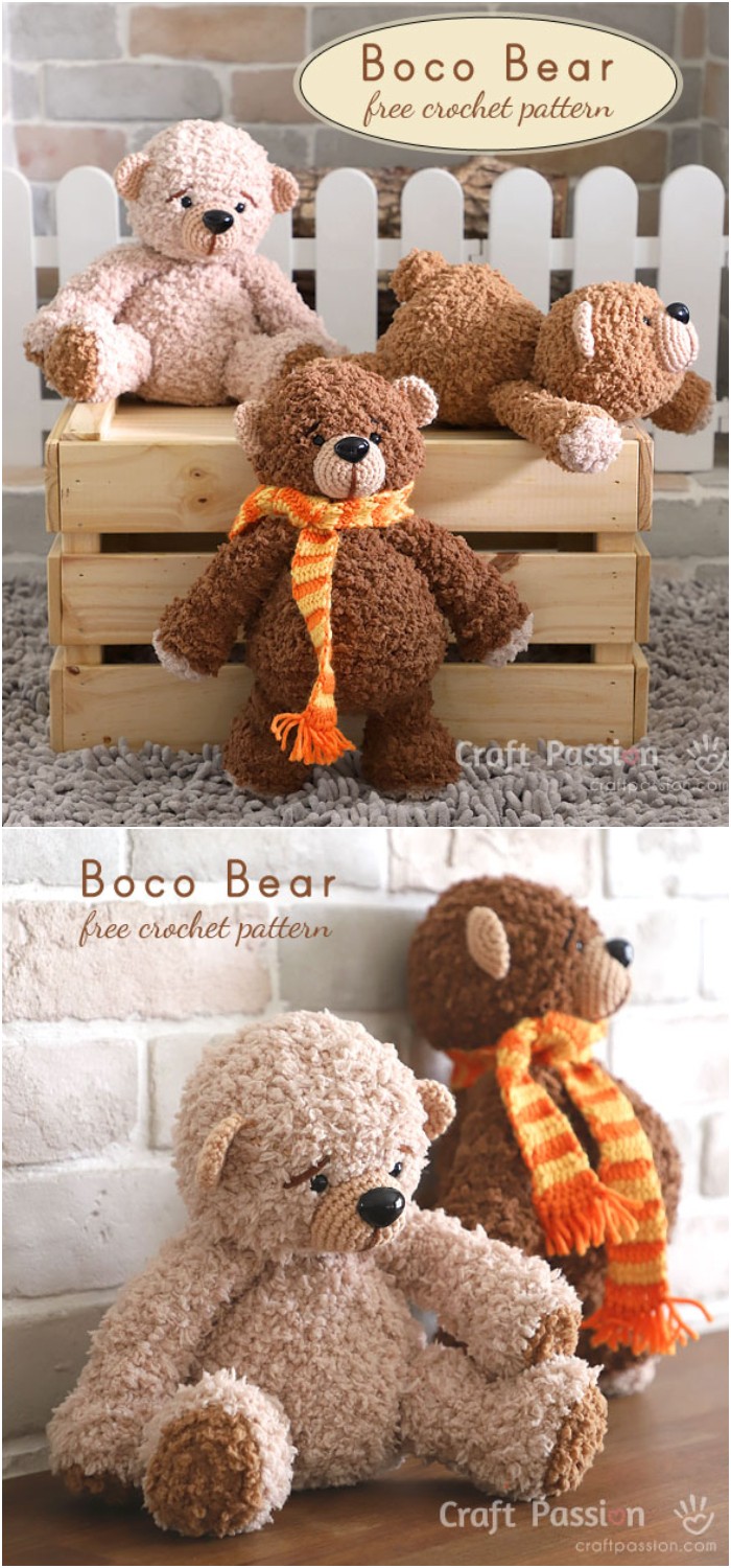 Boco Bear Amigurumi Crochet Pattern