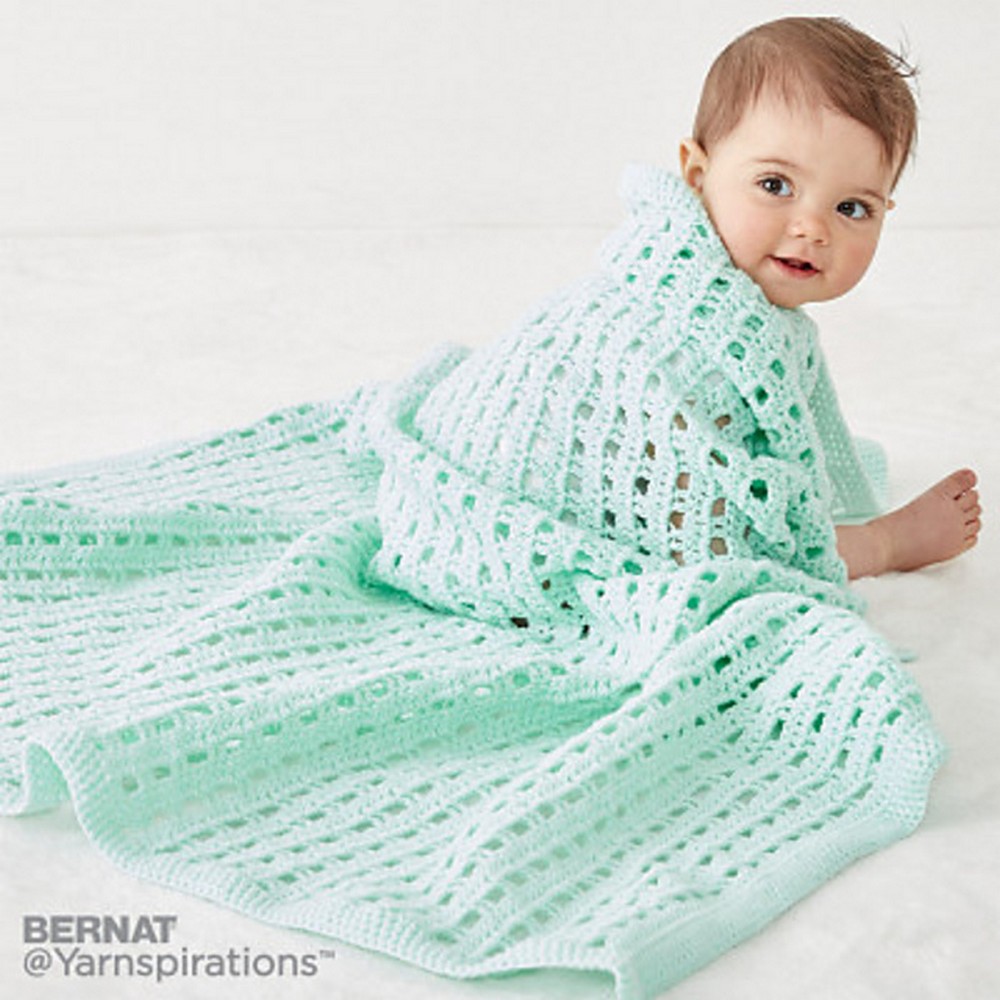 Crochet Happy Baby Blanket