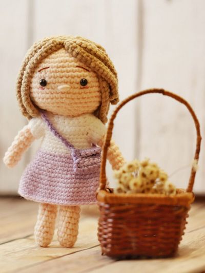 Free Crochet Violet The Schoolgirl Doll Pattern