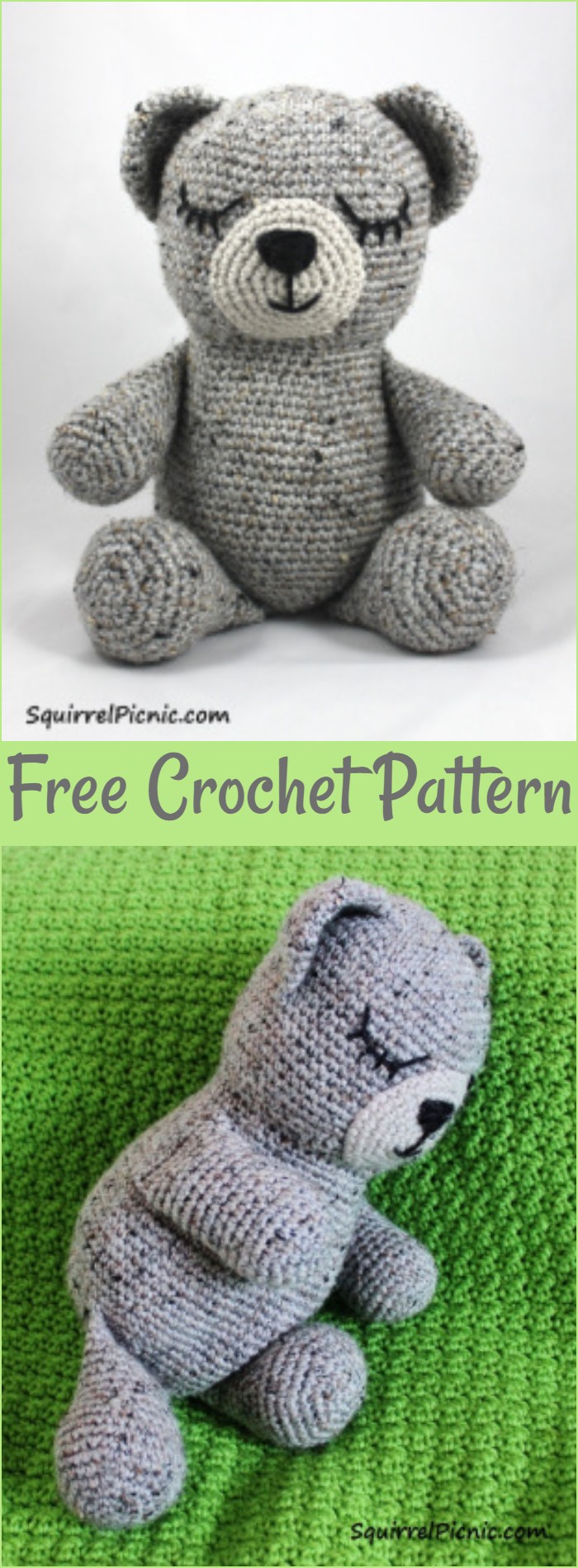 Sleepy Bear Crochet Pattern