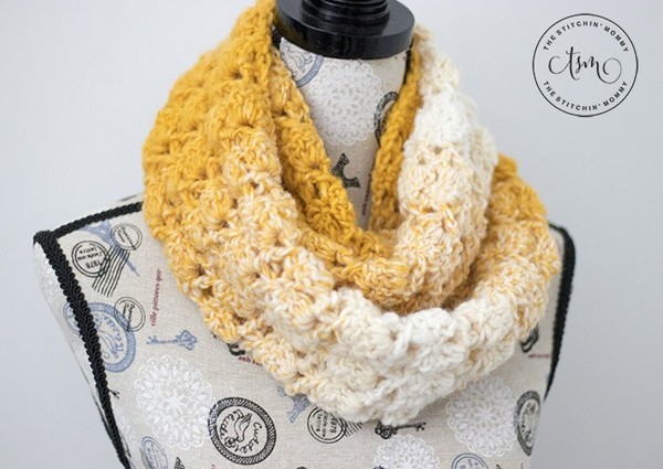 Blooming Autumn Infinity Scarf