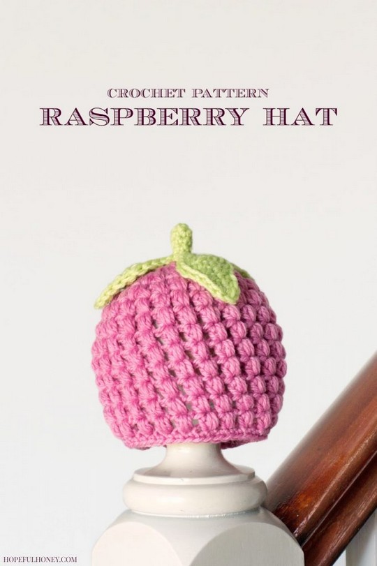 Newborn Raspberry Hat Crochet Pattern