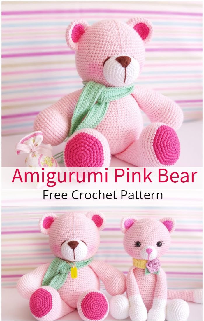 Amigurumi Pink Bear
