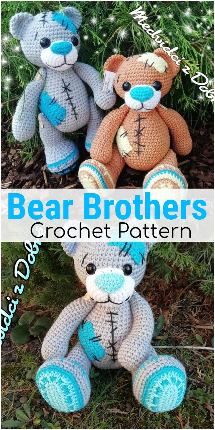 Bear brothers - crochet pattern