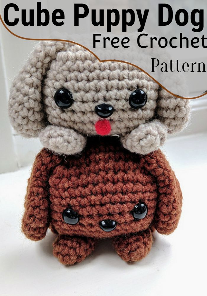 Cube Puppy Dog Free Crochet Pattern