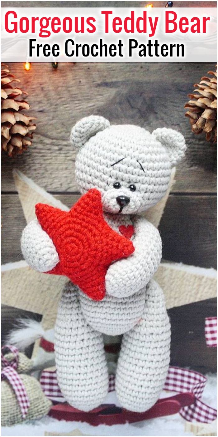 Gorgeous Free Crochet Teddy Bear Pattern