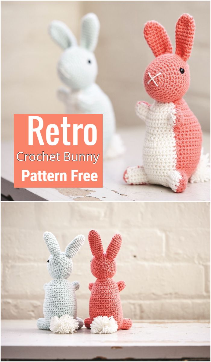 Retro Crochet Bunny Pattern