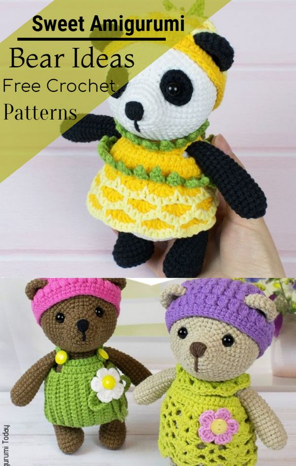 Sweet Amigurumi Bear Ideas Free Crochet Patterns