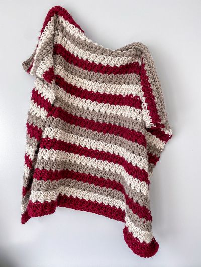 Free Crochet Star Stitch Baby Blanket Pattern