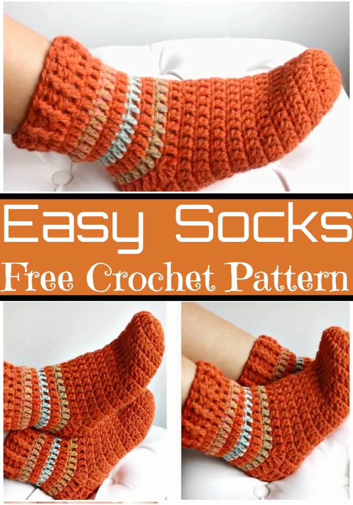 Crochet Easy Socks Pattern