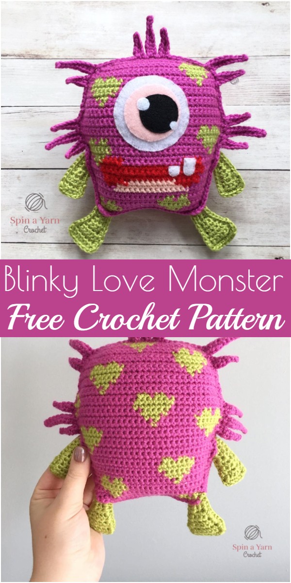 Blinky Hug Monster Crochet Pattern