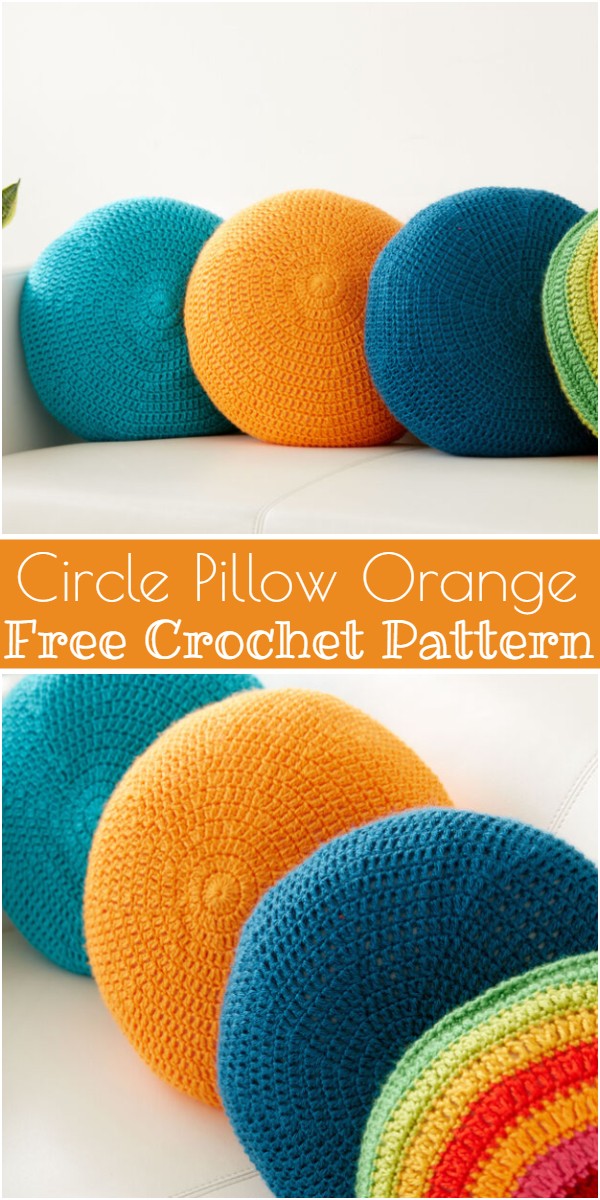 Circle Pillow Orange