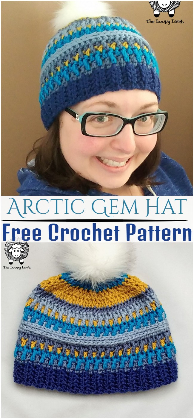 Crochet Arctic Gem Hat Pattern