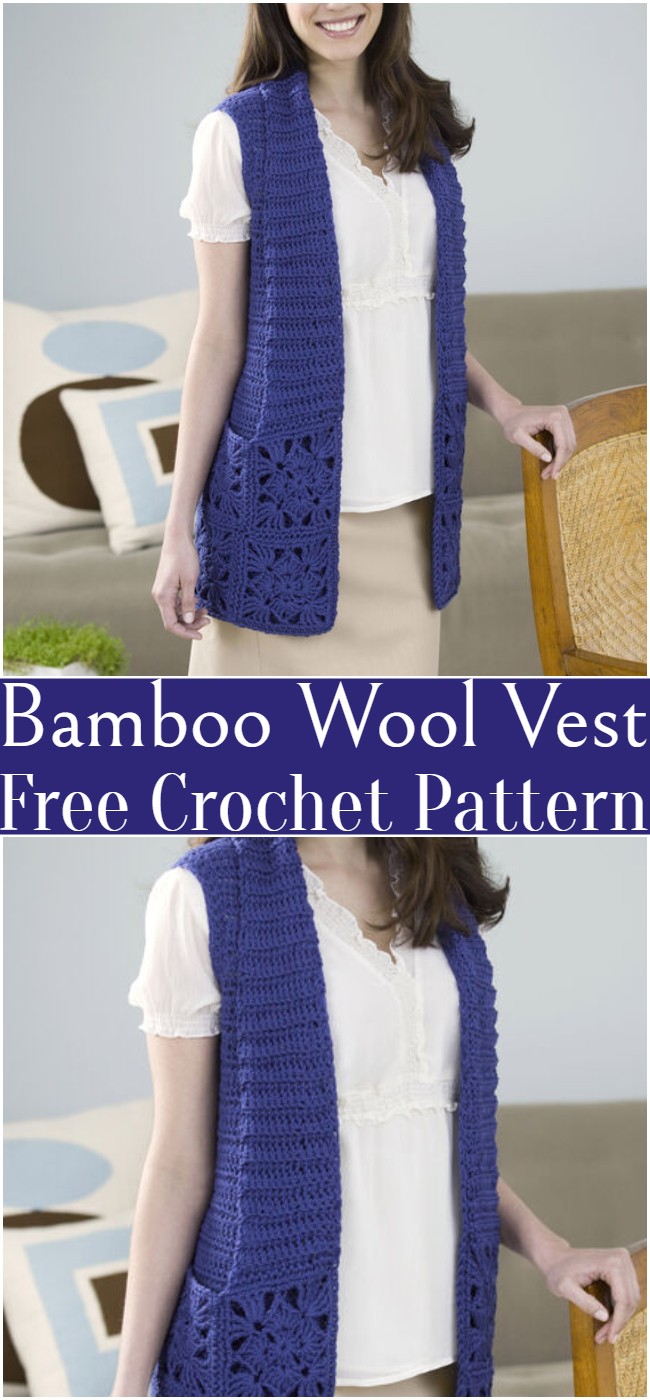 Crochet Bamboo Wool Vest Pattern