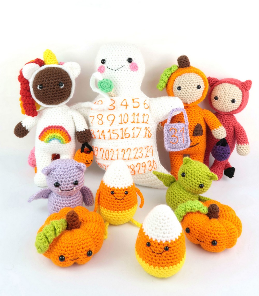 Crochet Halloween Amigrumi Set
