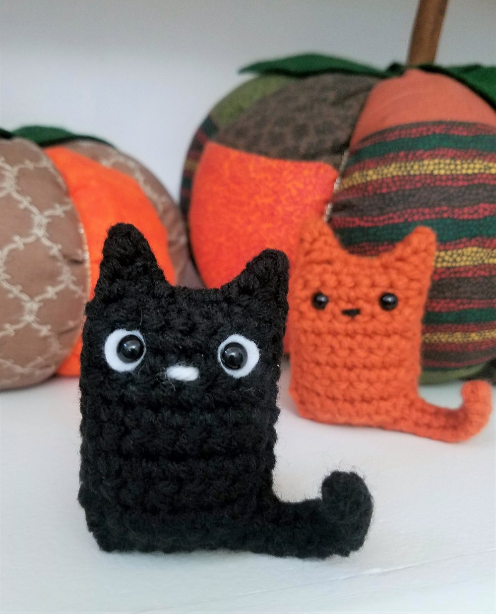 Crochet Halloween Kitty Bean