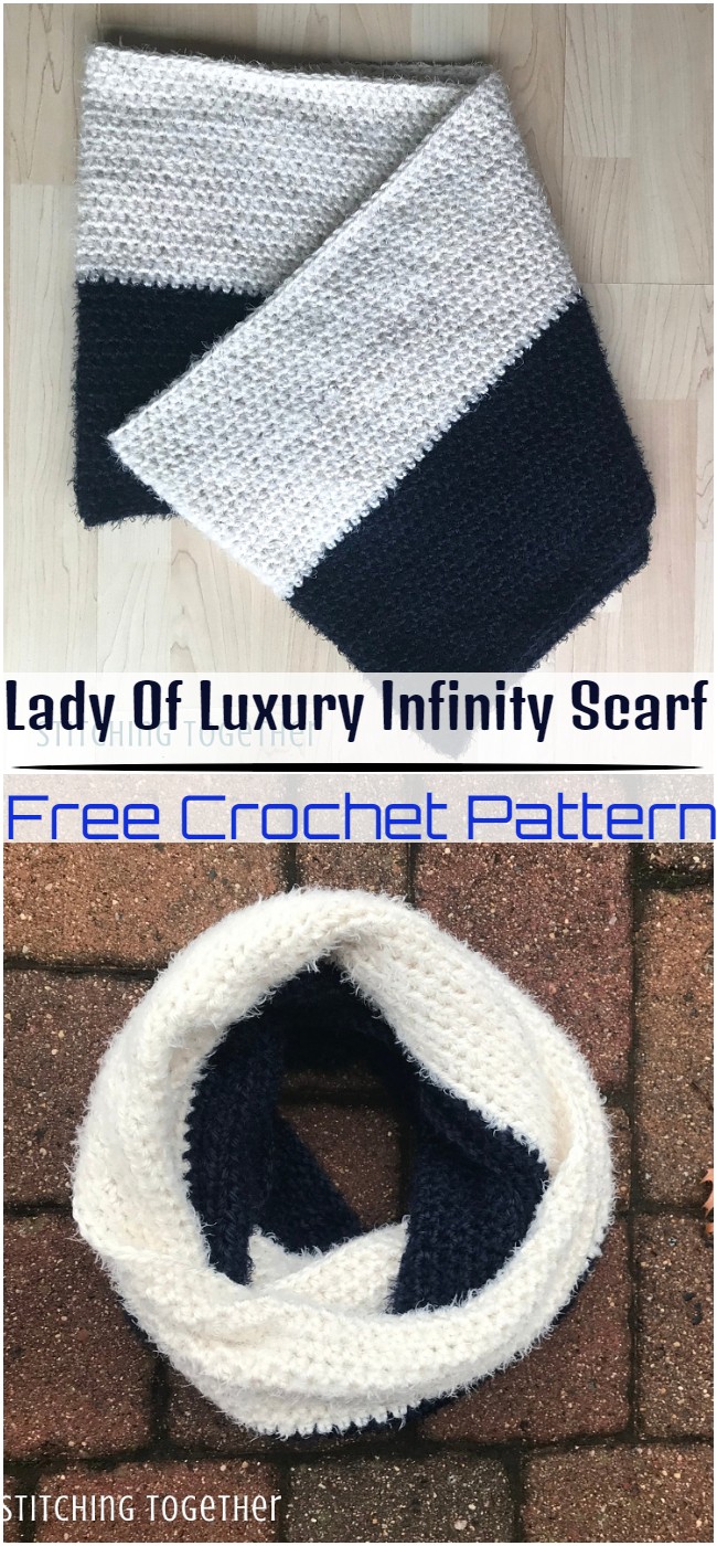 Crochet Lady Of Luxury Infinity Scarf Pattern