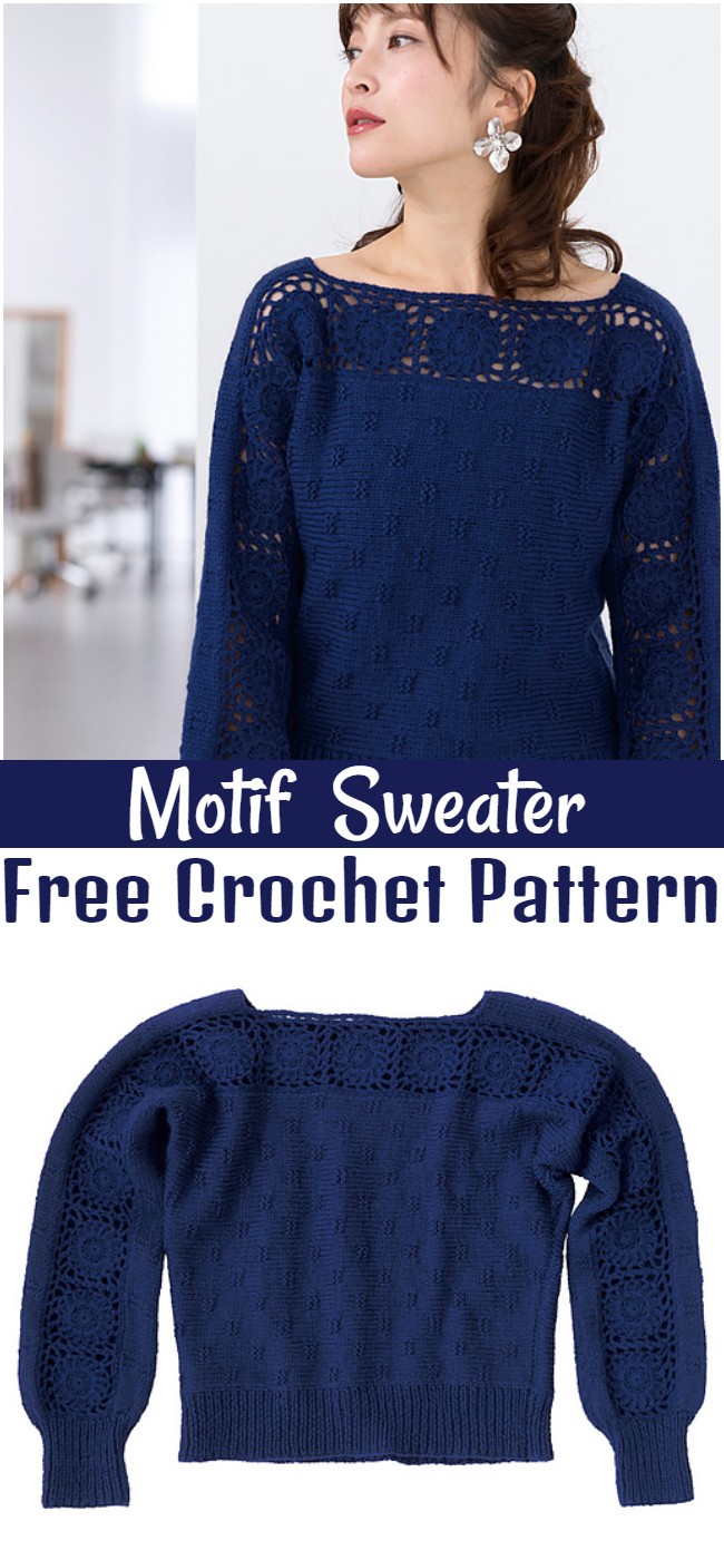 Crochet Motif Sweater Pattern