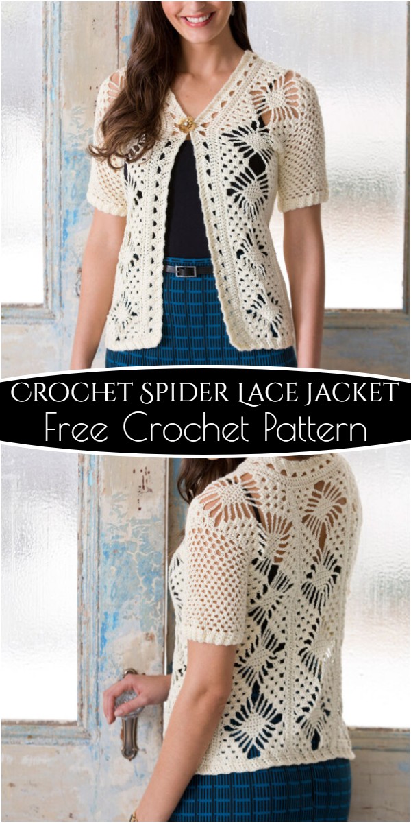 Crochet Spider Lace Jacket