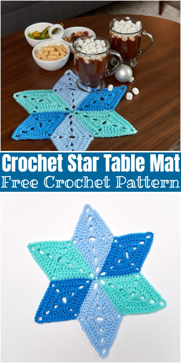 Crochet Star Table Mat