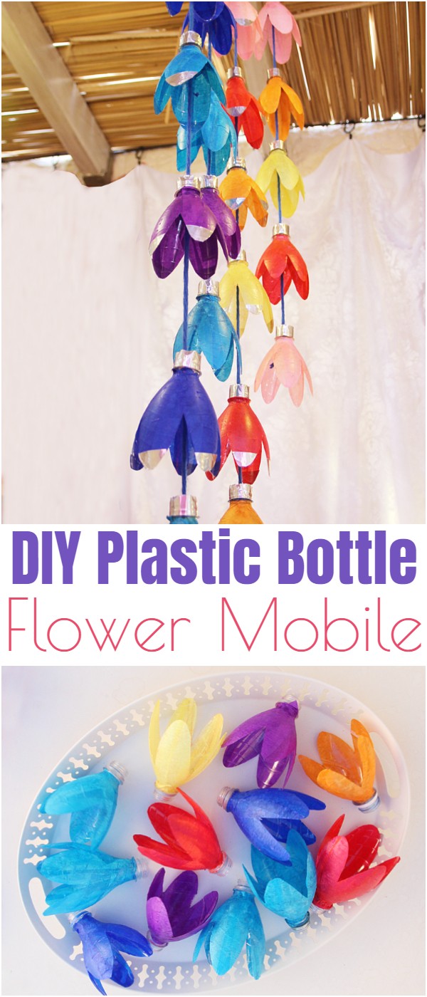 DIY Plastic Bottle Flower Mobile