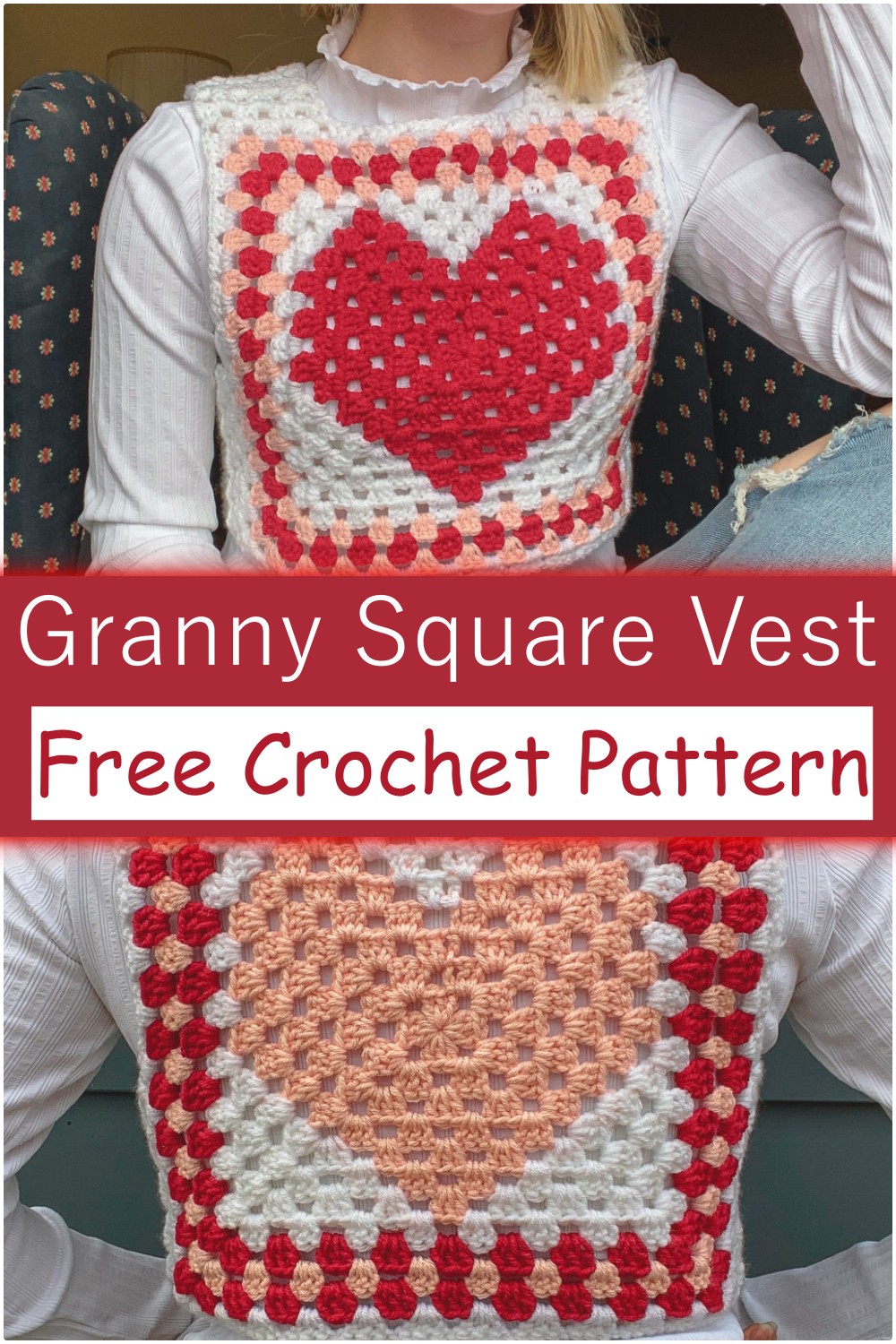 Granny Square Crochet Vest Free Pattern