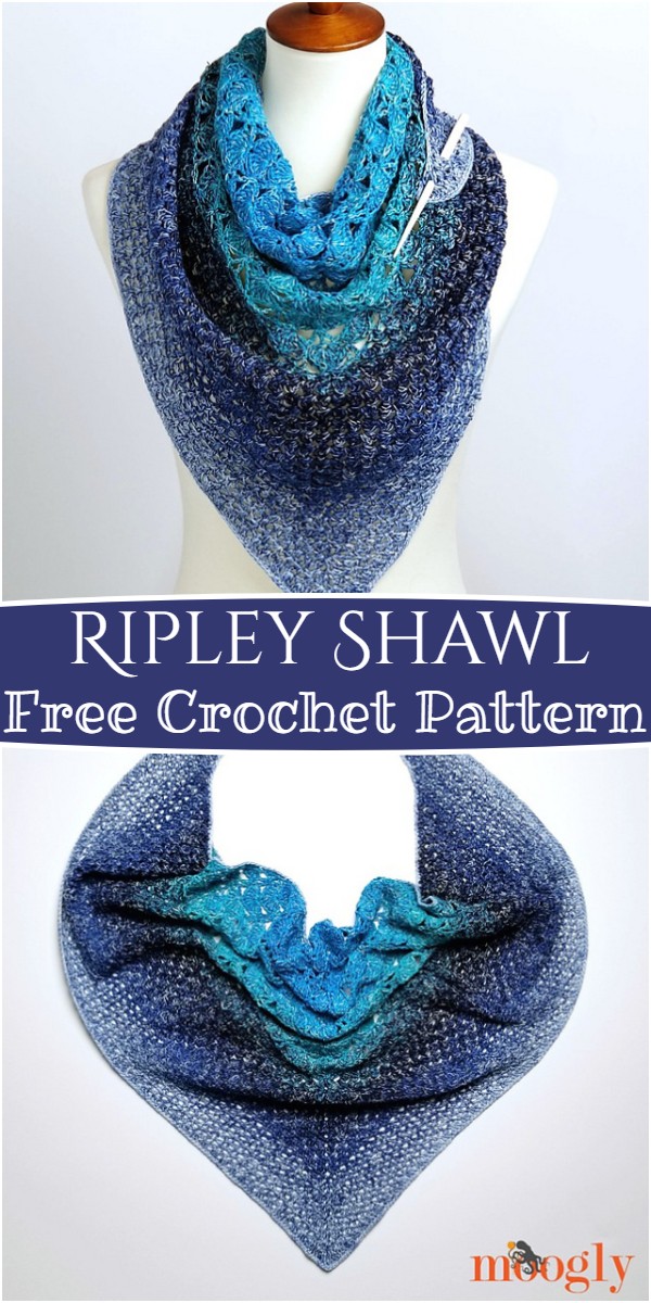 Ripley Shawl Free Crochet Pattern