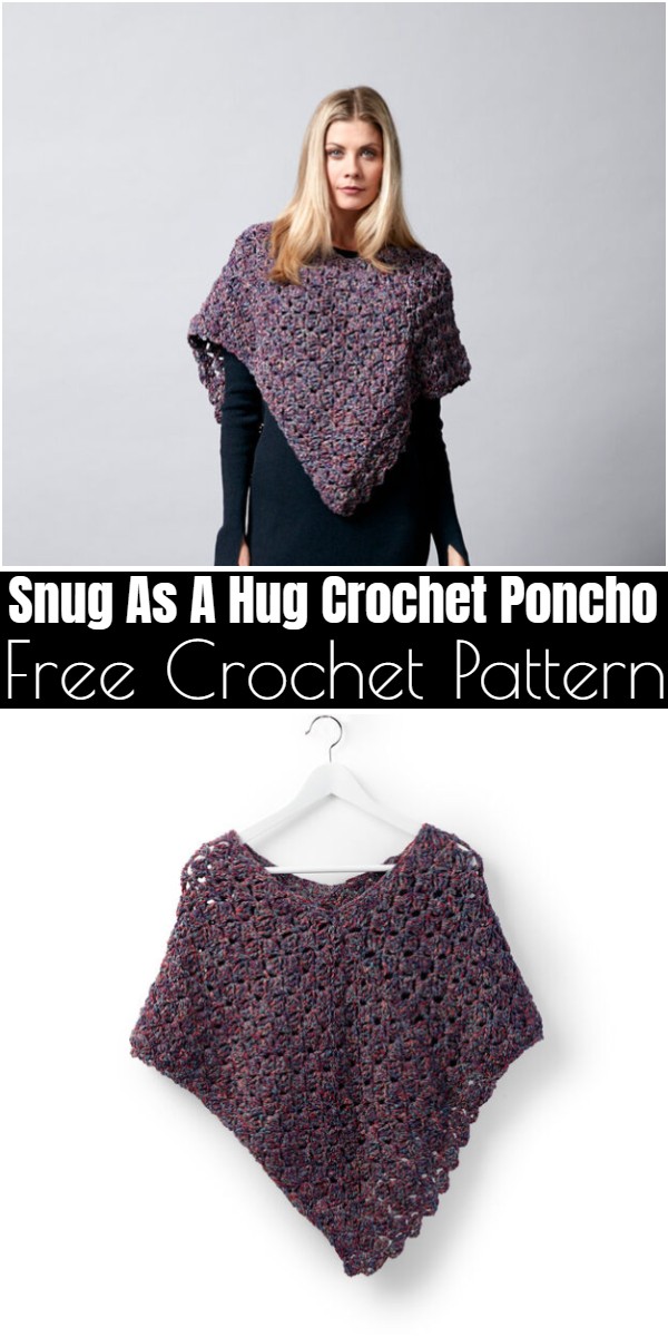 Snug As A Hug Crochet Poncho