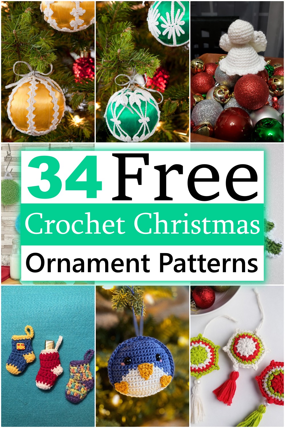 34 Free Crochet Christmas Ornament Patterns