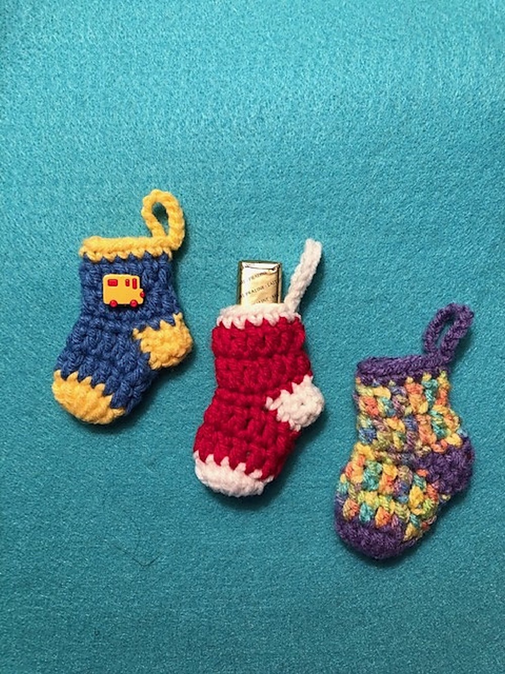 Crochet Christmas Mini Stocking