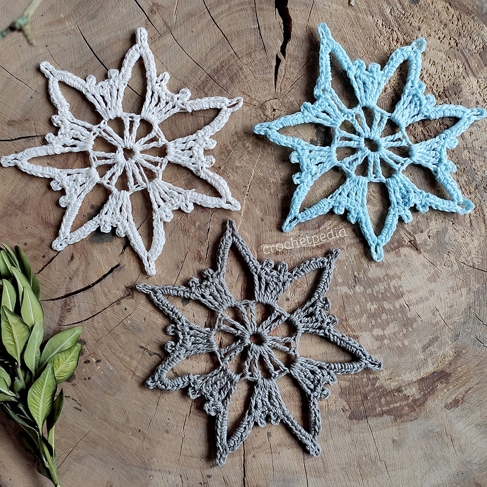 Crochet Crystal Star Snowflake