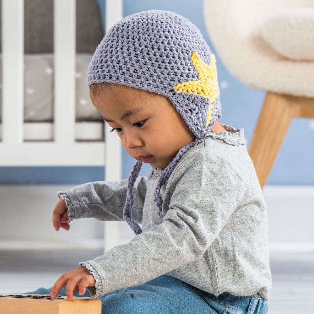 Star Baby Hat To Crochet