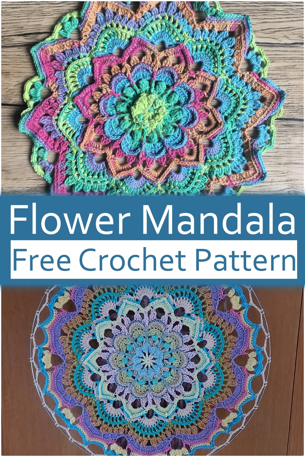 Flower Crochet Mandala Doily Pattern