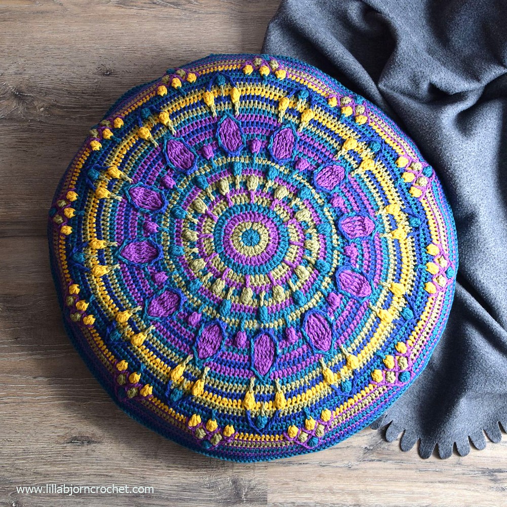 Peacock Tail Mandala Pattern
