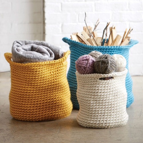 Cache Crochet Baskets Pattern