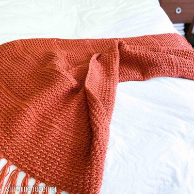 Caprock Lap Crochet Blanket Free Pattern