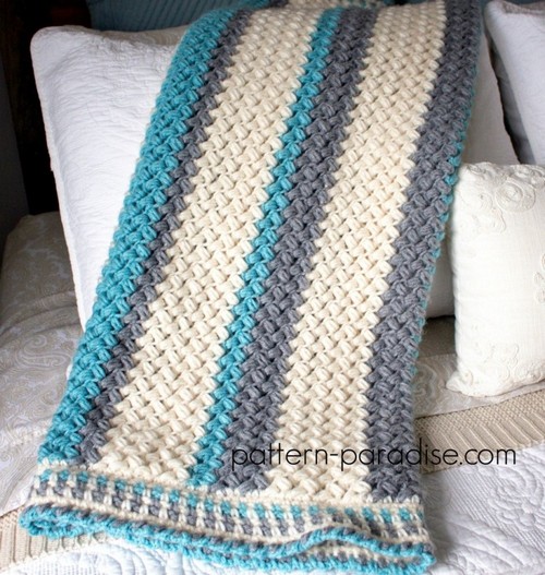 Crochet Pillow Soft Blanket Pattern