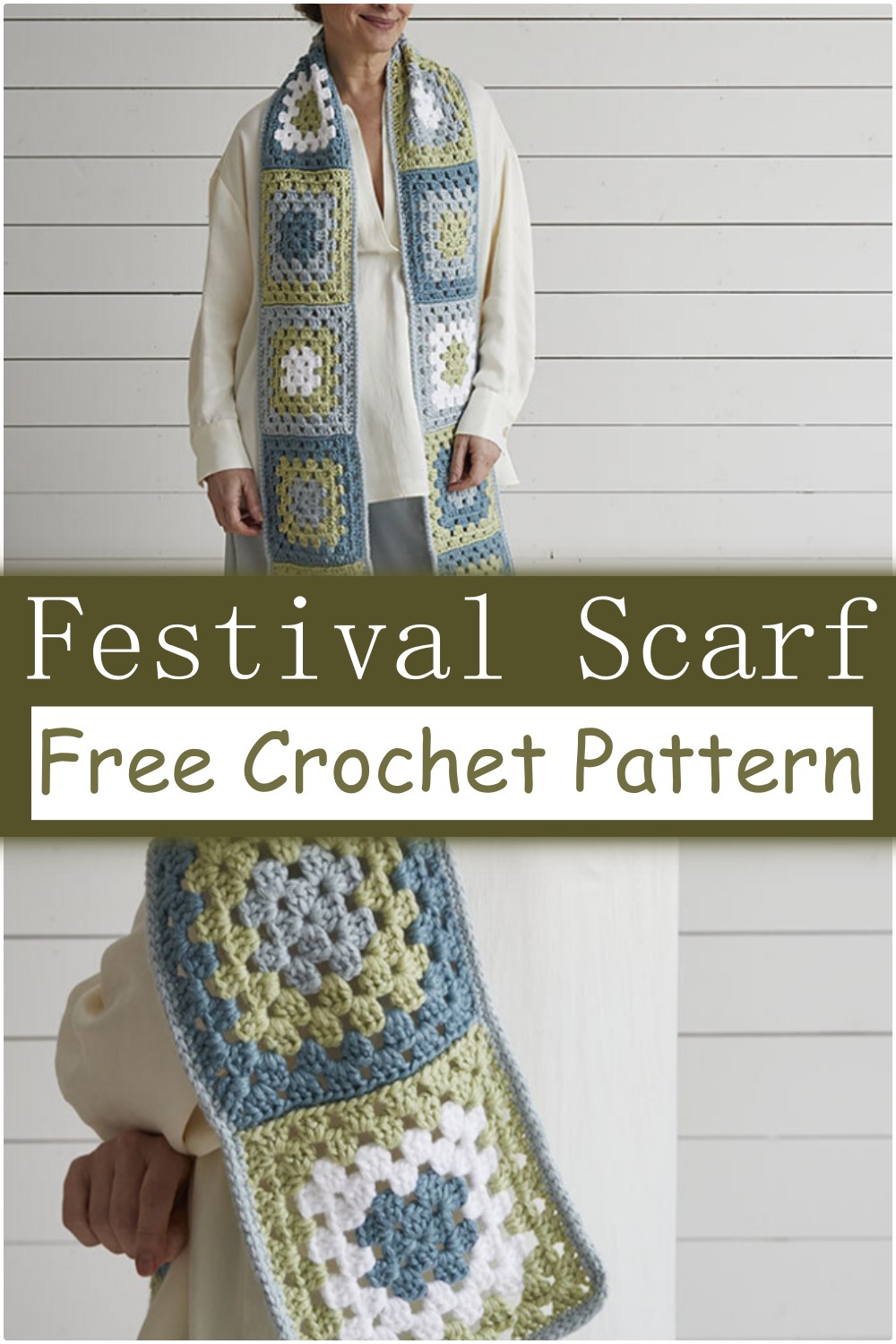 Festival Crochet Scarf Free Pattern