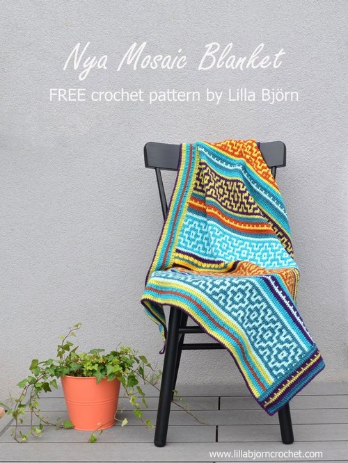 Mosaic Crochet Blanket