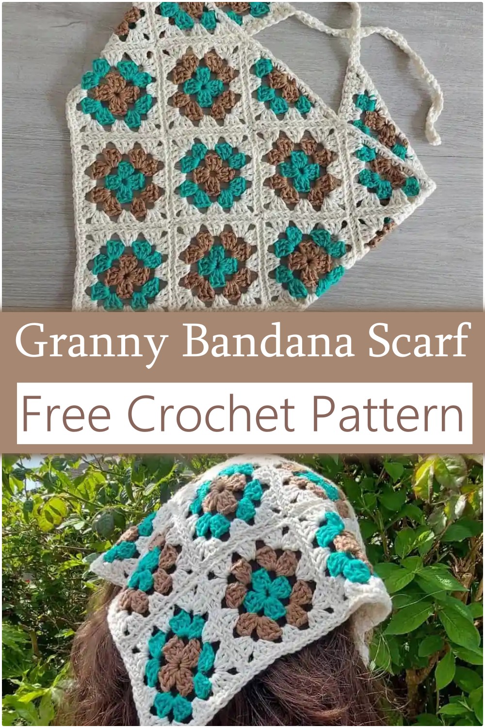 Granny Bandana Scarf Crochet Pattern