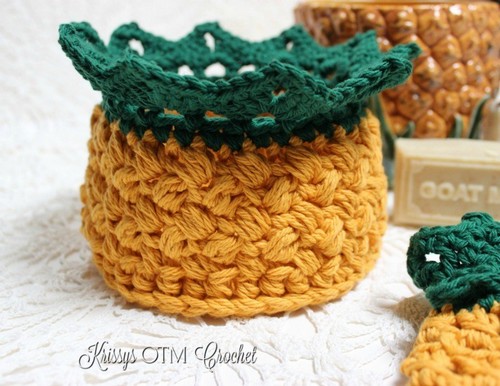 Welcome, Home Pineapple Free Crochet Basket Pattern